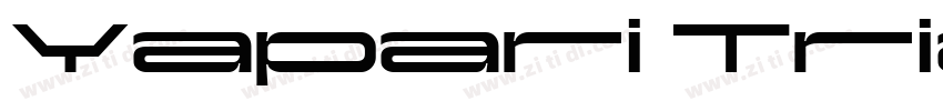 Yapari Trial Bold Wi字体转换 Yapari Trial Bold Wi字体转换
